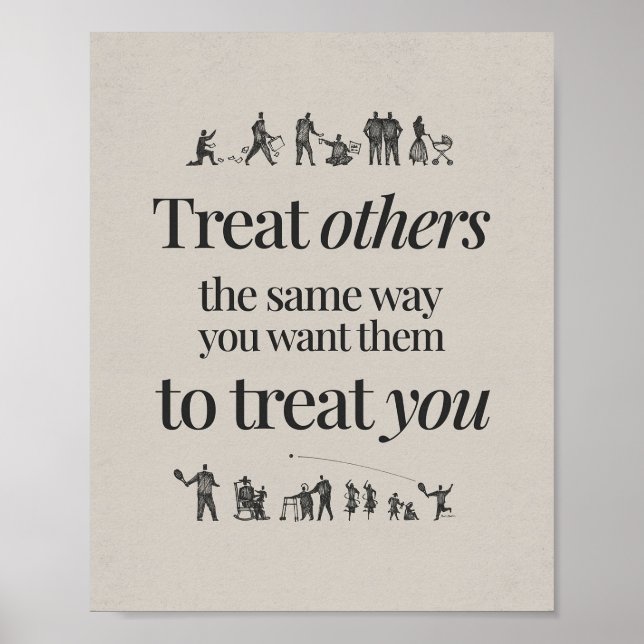 Golden Rule - Luke 6:31 Wall Art Poster (Framsidan)