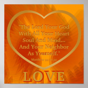 Golden Rule on Fiery Angelic Vingar Poster -Cust.