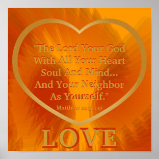 Golden Rule on Fiery Angelic Vingar Poster -Cust.