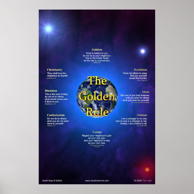 Golden Rule Poster (Lodrät) (Framsidan)