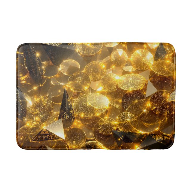 Golden Rune Mynt Badrumsmatta (Framsidan)
