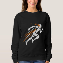 Golden Runner Logotyp Elegant Sport Rörelsedesign T Shirt