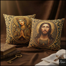 Golden Sacred Icon - Jesus Kudde