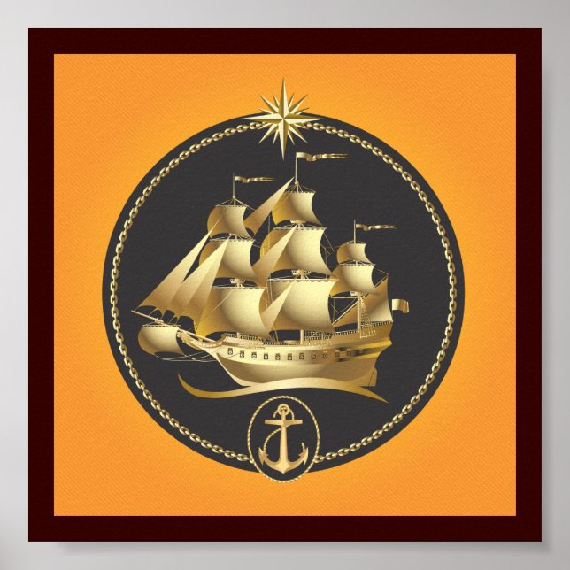 Golden-Sailboat.ai Poster (Framsidan)
