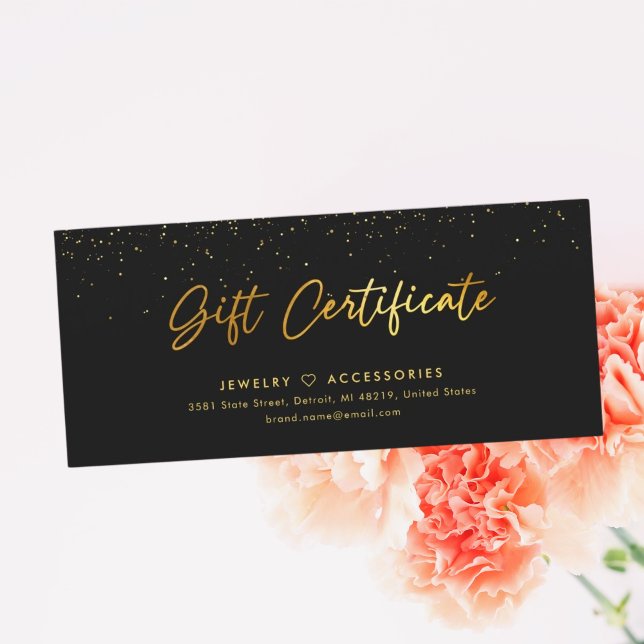 Golden Salon Store Business Gift-certifikat (Skapare uppladdad)