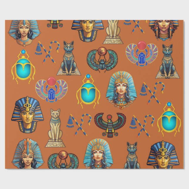 Golden Sands Revival: Giltig egyptisk antikhet Presentpapper (Platt)