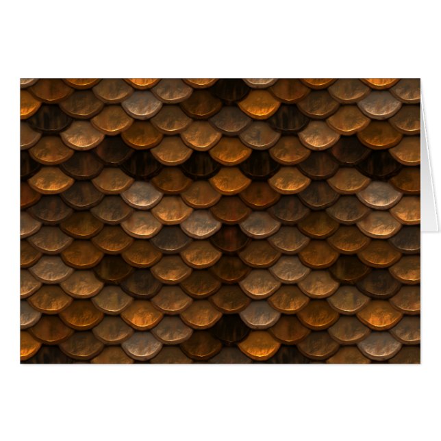 Golden Scales Hälsningskort (Framsidan Horizontal)