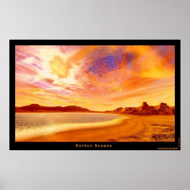Golden Scapes Poster (Framsidan)