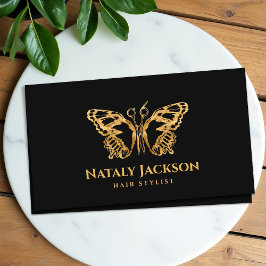 Golden Scissors och Butterfly Snyggt Visitkort