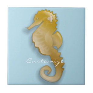 Golden Seahorse Thunder_Cove Kakelplatta