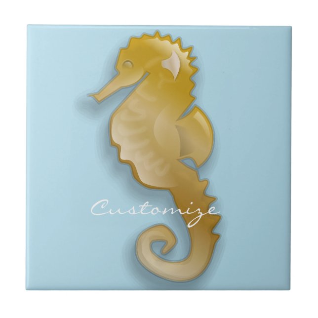 Golden Seahorse Thunder_Cove Kakelplatta (Framsidan)