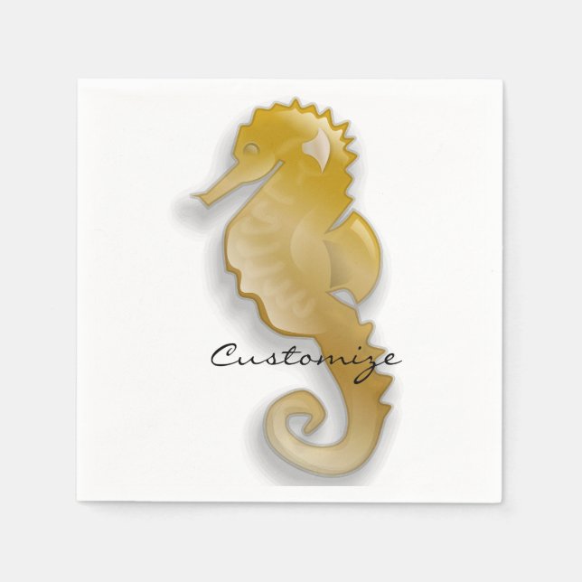 Golden Seahorse Thunder_Cove Pappersservett (Framsidan)