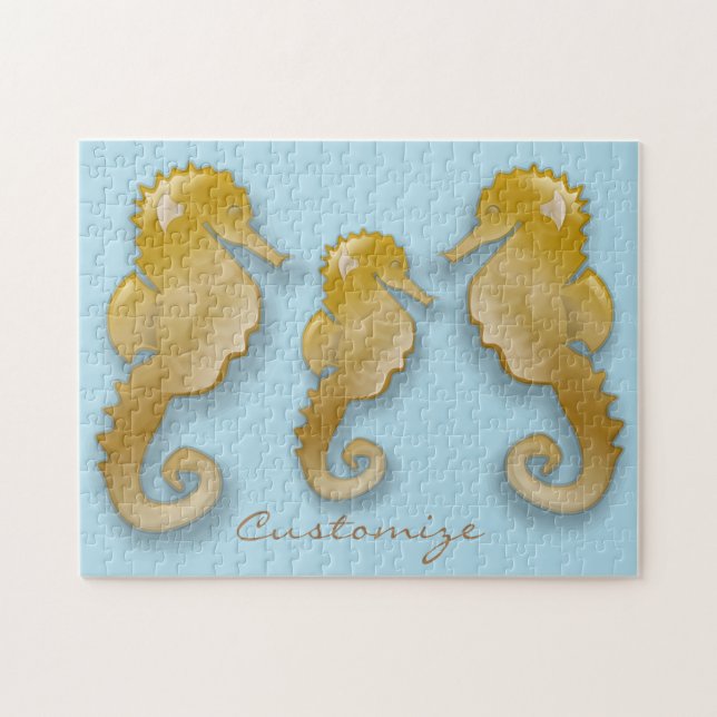 Golden Seahorse Thunder_Cove Pussel (Horisontell)