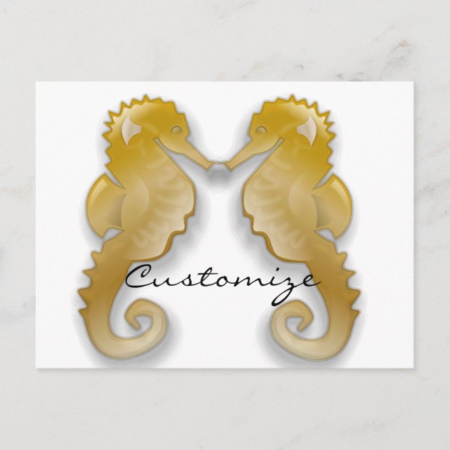 Golden Seahorse Thunder_Cove Vykort (Framsida)