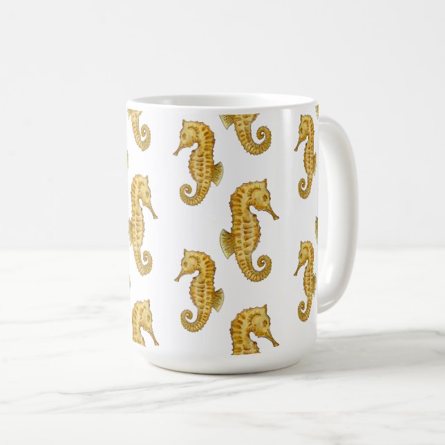 GOLDEN SEAHORSES MUG KAFFEMUGG (Framsida höger)