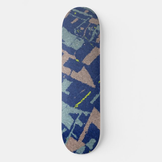 Golden Section Blue Skateboard Bräda 20,5 Cm (Framsida)