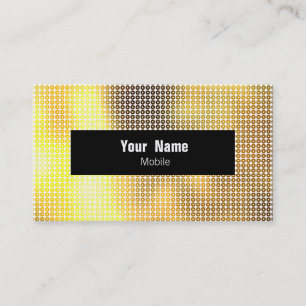 Golden Sequin Visitkort