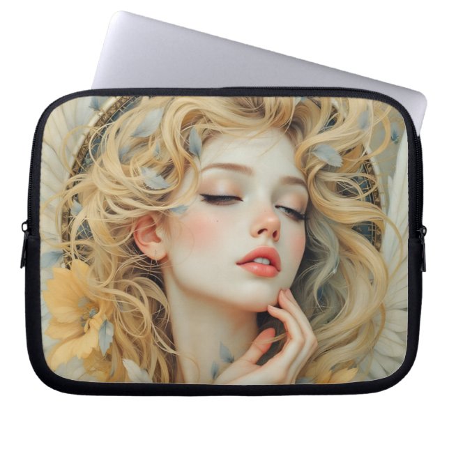 Golden Seraph - gel av Light and Grace Laptop Fodral (Framsidan)