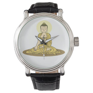 Golden Serenity Buddha Watch Armbandsur