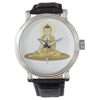 Golden Serenity Buddha Watch Armbandsur