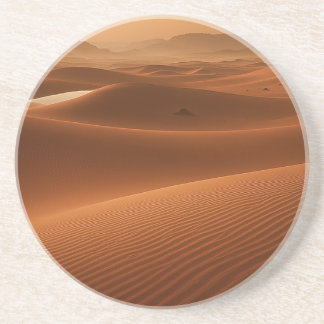 Golden Serenity – Desert Landscape at Sunset Underlägg