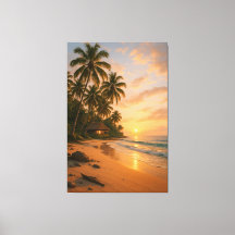 Golden Serenity - Tropical Beach Sunset
