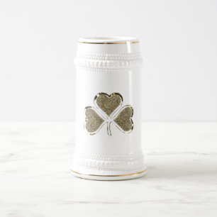 Golden Shamrock Klöver Ireland Symbol Sejdel