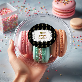 Golden Shears Luxury Stylist Business Runt Klistermärke