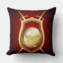 Golden Shield Pillow Kudde