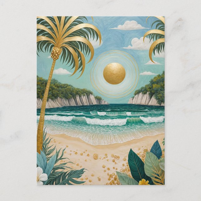 Golden Shores Helg Vykort (Framsida)