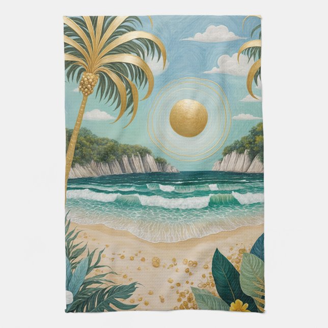 Golden Shores Kökshandduk (Vertikal)