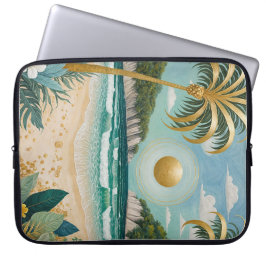 Golden Shores Laptop Fodral