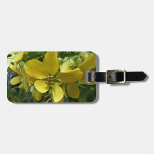 Golden Shower Träd Tropical Gult Blommigt Bagagebricka
