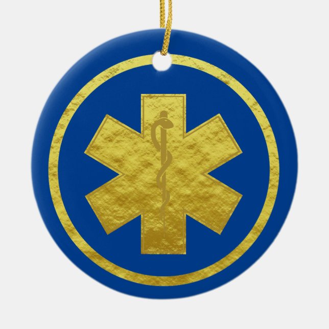 Golden Silhouette från EMS Star of Life Ornament (Framsidan)