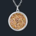 GOLDEN SILVERPLÄTERAT HALSBAND<br><div class="desc">En coola för metallisk digital konsthjälp guld stil.</div>