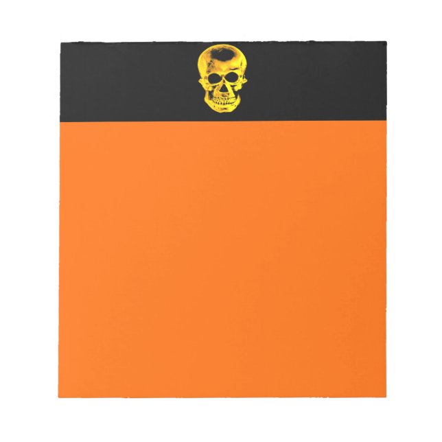 Golden Skull-Anteckningsblocket Anteckningsblock (Framsida)