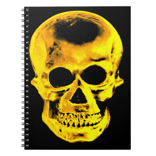 Golden Skull Anteckningsbok (Framsidan)