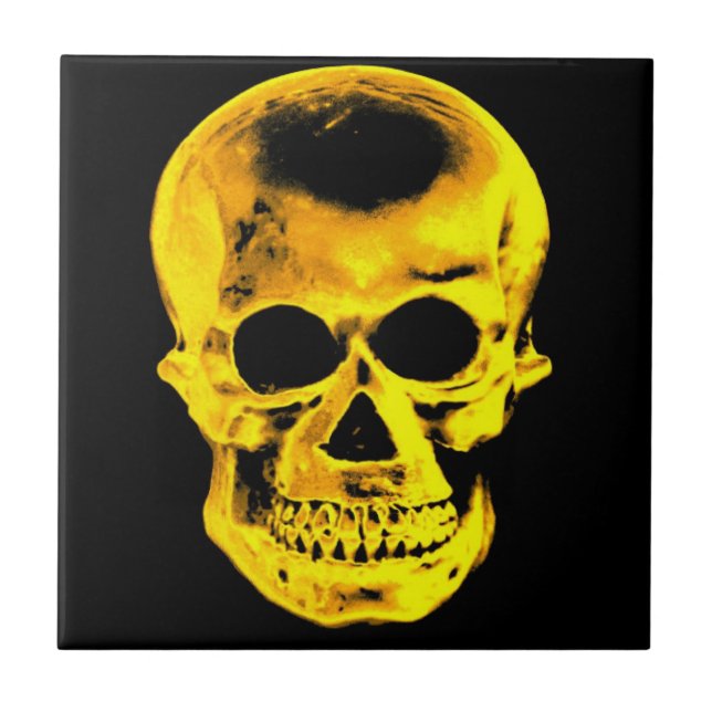 Golden Skull Kakelplatta (Framsidan)