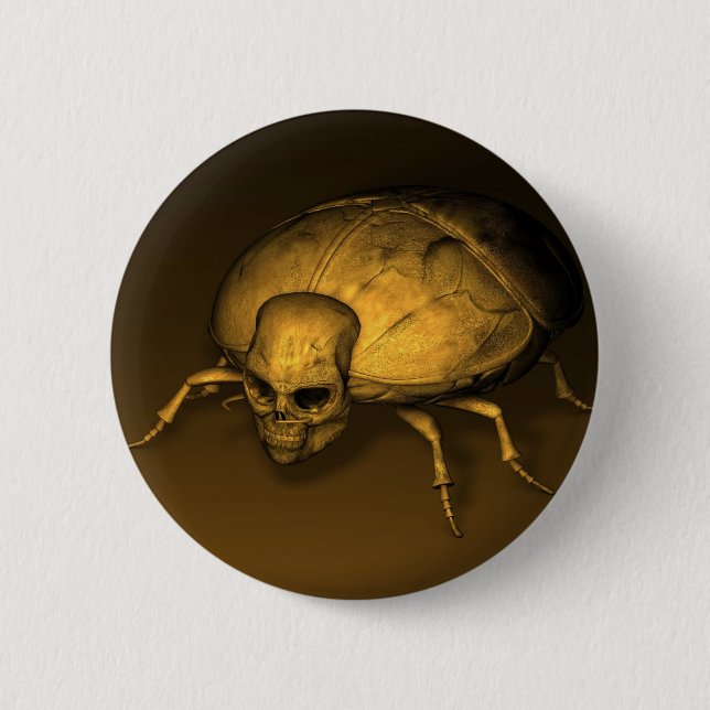 Golden Skull Kryp Knapp (Framsida)