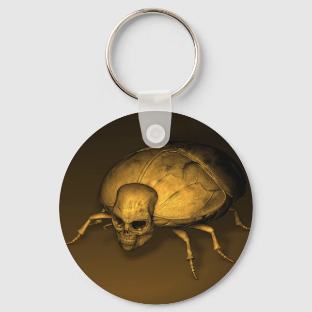 Golden Skull Kryp Nyckelring (Framsida)