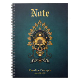 Golden Skull och dess Cosmic Secrets. Anteckningsbok