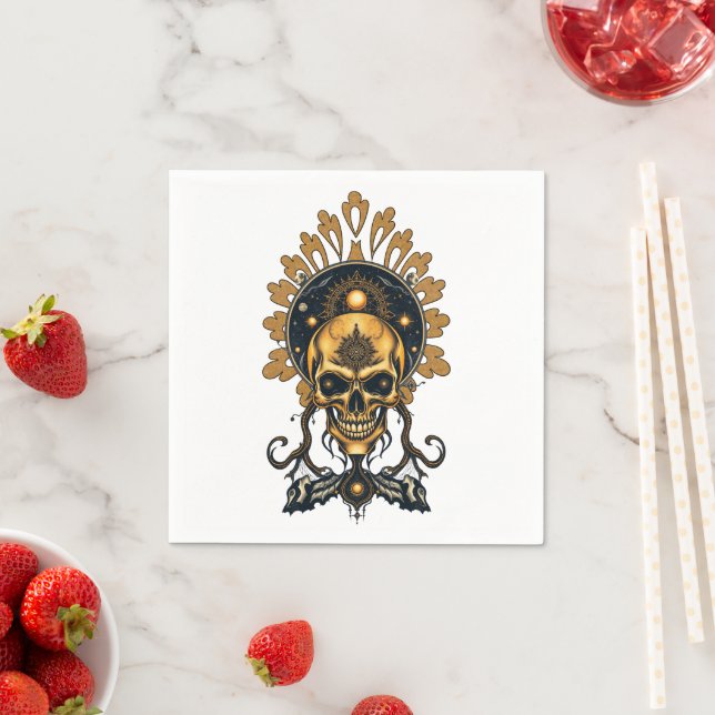 Golden Skull och dess Cosmic Secrets. Pappersservett (Insitu)