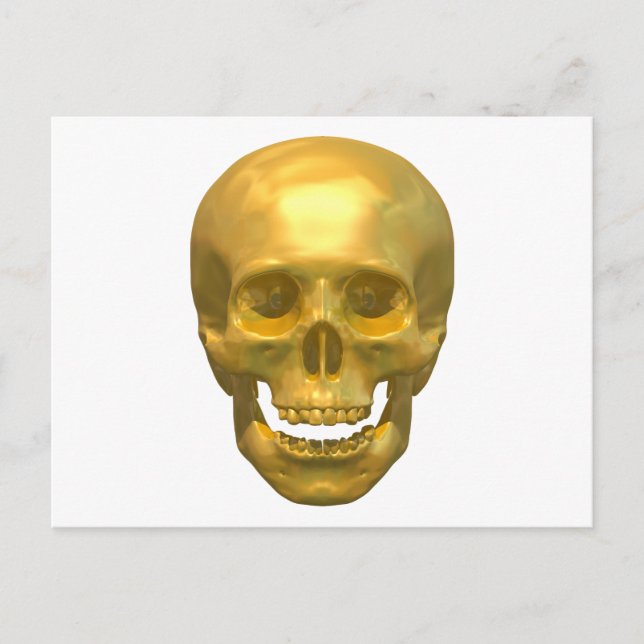Golden Skull Vykort (Framsida)