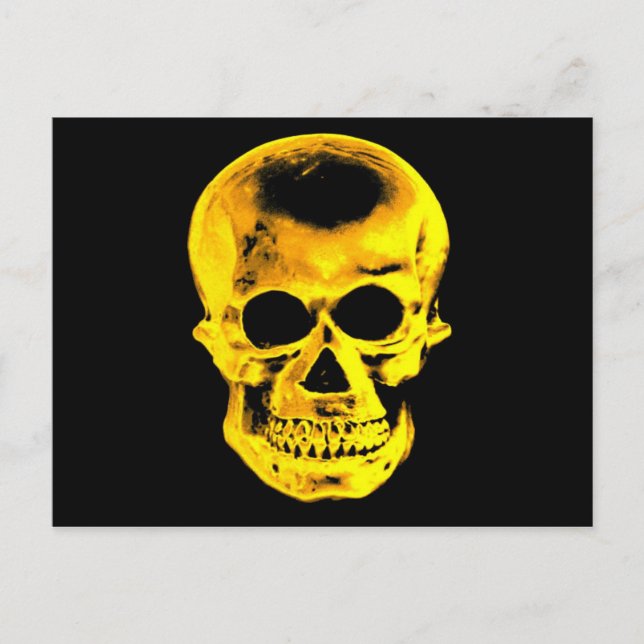 Golden Skull Vykort (Framsida)