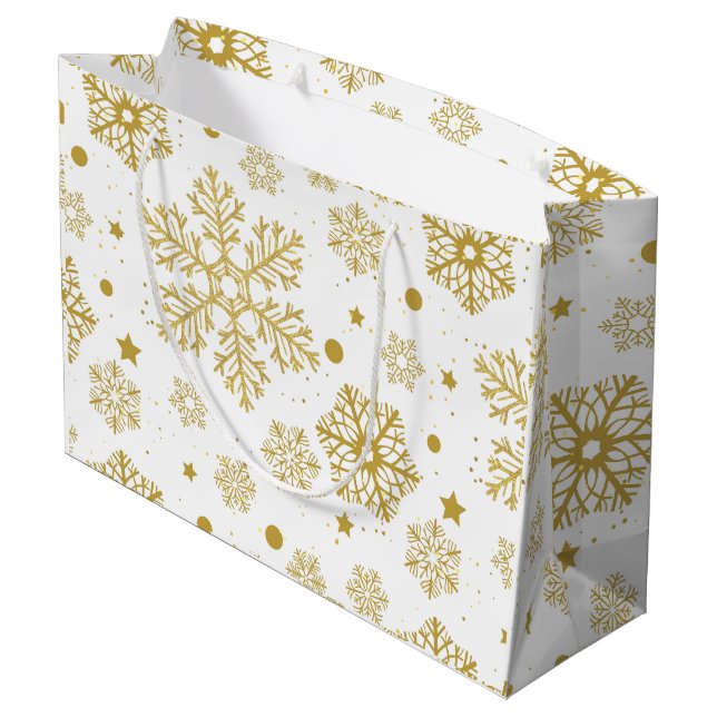 Golden snöflingor (Baksidan Vinklad)