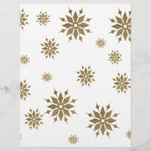 Golden snöflingor