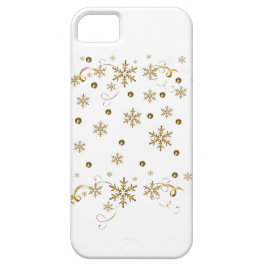 Golden Snöflingor design iPhone