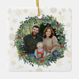 Golden Snöflingor Ornament