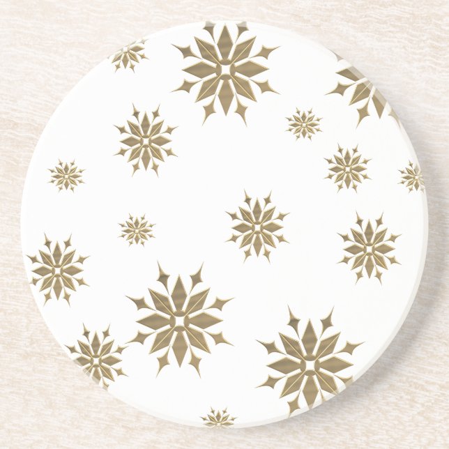 Golden snöflingor underlägg (Framsidan)