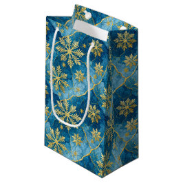 Golden Snowflake Frozen Abstract